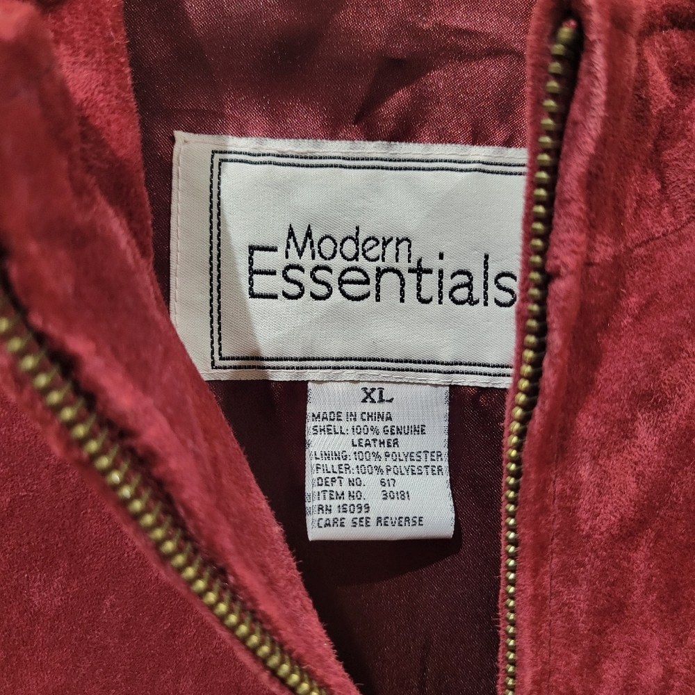 Leather Jacket Maroon - image 3